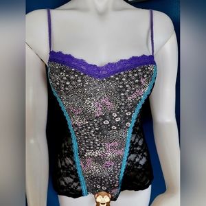 Hanky Panky Lace Black Blue Purple White Lingerie Camisole Top